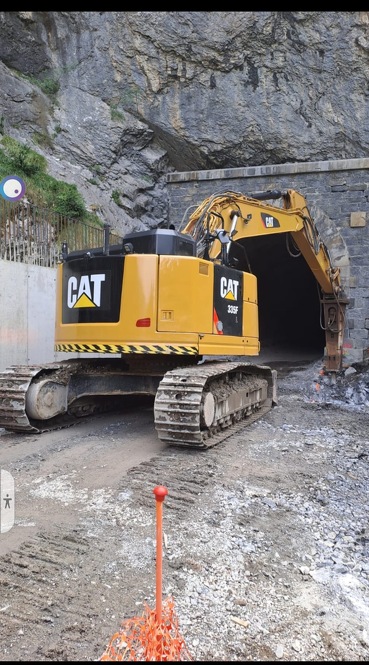 Continuamos los trabajos en la vía férrea que une Huesca con Francia por Canfranc